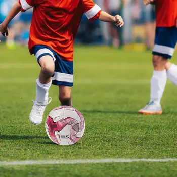 De lungă durată de Fotbal Flexibil rezistent la Uzura Minge de Fotbal Marimea 5 Culori Vibrante Explozie-dovada de Formare de Fotbal pentru Scoala