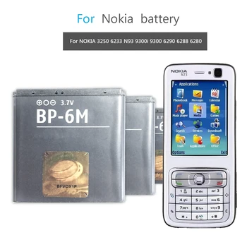 BP-6M Telefon Mobil Baterie Pentru NOKIA N73 N93 9300 6233 6280 6282 3250 6151 6234 6288 9300i N77 6151 6290 N93S