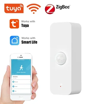 Tuya Zigbee/WiFi PIR Senzor de Mișcare Smart WiFi de Acasă Corpului Uman Detector de Infraroșu de Securitate de Viață Inteligentă Funcționează Cu Alexa de Start Google
