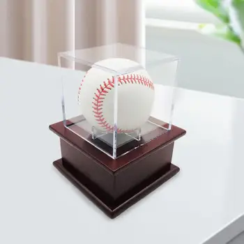 Mingea Display cu Suport de Praf Protecția Baseball Depozitare Afișaj Clar Caz de Colecție, Jucării Oficial Dimensiune de Baseball