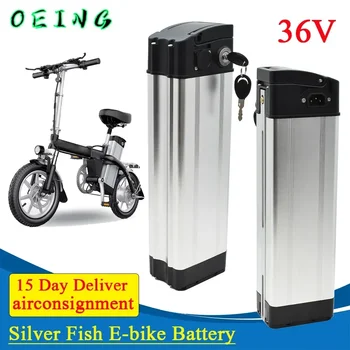 36V 10AH 20AH Pește de Argint Litiu Ebike Bateria Akku 500W 24V 36 V 15AH 30AH Li ion Biciclete Electrice Biciclete 48V 18650 Baterie
